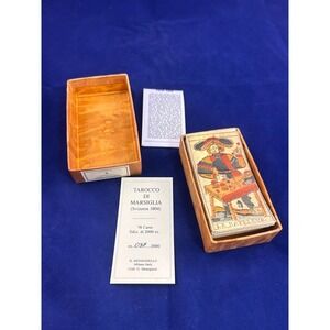 Marsiglia Tarot Deck Il Meneghello 78 Cards Swiss 1804 Repro w Box Vintage